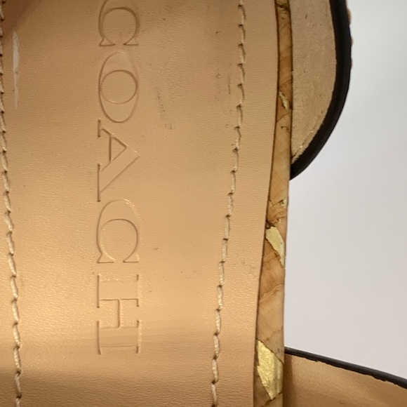 Coach Suede/Leather Platform Sandals. Never worn, bought new Macys. 7.5B - Picture 5 of 13
